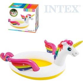 INTEX Bazén nafukovací jednorožec 272x193x104cm dětské brouzdaliště 57441