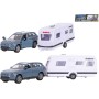 KIDS GLOBE Traffic auto Volvo EX90 set s karavanem zpětný chod kov