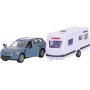 KIDS GLOBE Traffic auto Volvo EX90 set s karavanem zpětný chod kov
