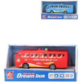 Autobus Dream Bus 17cm na baterie Světlo Zvuk 2 barvy v krabici