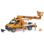 BRUDER 02679 Auto MB Sprinter s montážní plošinou model na baterie Světlo Zvuk