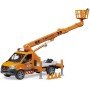 BRUDER 02679 Auto MB Sprinter s montážní plošinou model na baterie Světlo Zvuk