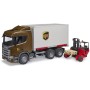 BRUDER 03582 Auto Scania Super 560R UPS logistik s vysokozdvihem