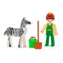 EFKO IGRÁČEK Ošetřovatel povolání set figurka kloubová se zebrou