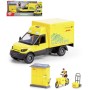 DICKIE Zásilková doprava auto DHL s figurkou a doplňky na baterie Světlo Zvuk