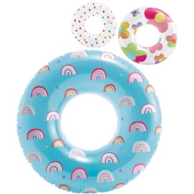 INTEX Nafukovací kruh průhledný + potisk 81cm plavací kolo do vody 59259