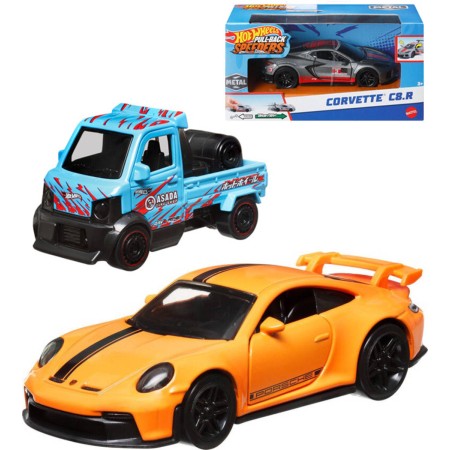 MATTEL HOT WHEELS Auto zpětný chod 1:43 kovové 8 druhů