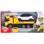 DICKIE Set odtahový vůz Volvo FM na setrvačník + auto Volvo EX40