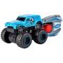 DICKIE Auto off-road Key Racer velká kola set s vystřelovačem 4 druhy kov