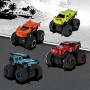 DICKIE Auto off-road Key Racer velká kola set s vystřelovačem 4 druhy kov