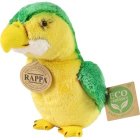 PLYŠ Pták papoušek zelený 15cm Eco-Friendly *PLYŠOVÉ HRAČKY*