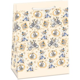 ARGUS Taška dárková svatba 23x32x13cm papírová lesklá