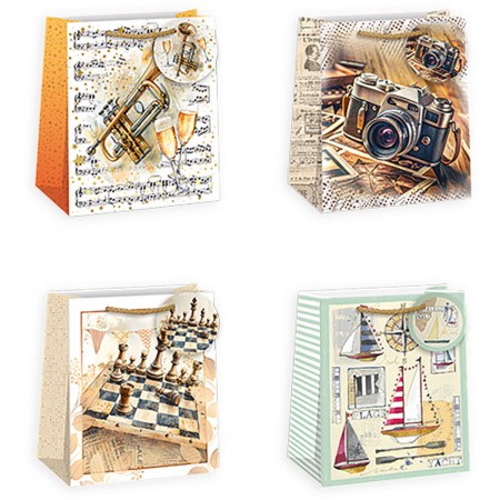 ARGUS Taška dárková 19x23x12cm papírová různé motivy II. 4 druhy