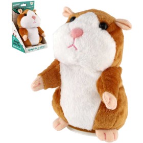 PLYŠ Křeček Mireček opakuje slova na baterie Zvuk *PLYŠOVÉ HRAČKY*