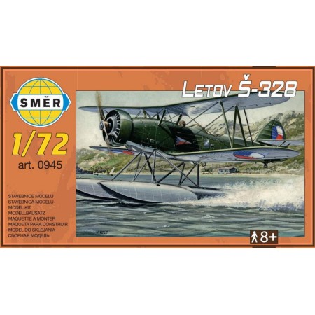 SMĚR Model letadlo Letov Š-328 1:72 stavebnice letadla 68 dílků