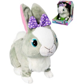 EP Line PLYŠ Baby Králíček Bany 29cm interaktivní zvířátko na baterie Zvuk