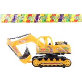 Auto bagr 27cm plastový pásový pracovní stroj buldozer na setrvačník 2v1