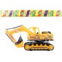 Auto bagr 27cm plastový pásový pracovní stroj buldozer na setrvačník 2v1