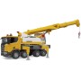BRUDER 03571 Scania 560R jeřáb Liebherr na baterie Světlo Zvuk model 1:16 plast