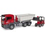 BRUDER 03767 Auto MAN TGS LKW s kontejnerem + nakladač Schäffer model 1:16