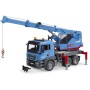 BRUDER 03771 MAN TGS Autojeřáb modrý model 1:16 na baterie Světlo Zvuk