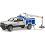 BRUDER 02509 Auto RAM 2500 servisní vůz s otočným ramenem a majákem