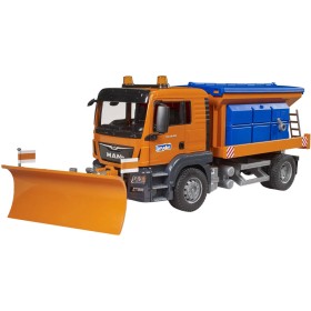 BRUDER 03785 Auto MAN TGS Odklízecí vozidlo sypač s radlicí model 1:16 plast