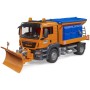 BRUDER 03785 Auto MAN TGS Odklízecí vozidlo sypač s radlicí model 1:16 plast