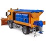 BRUDER 03785 Auto MAN TGS Odklízecí vozidlo sypač s radlicí model 1:16 plast