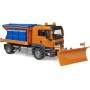 BRUDER 03785 Auto MAN TGS Odklízecí vozidlo sypač s radlicí model 1:16 plast