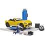 BRUDER 62112 Autodílna servisní centrum + auto Roadster s figurkou