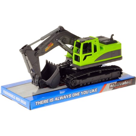 Bagr pásové rypadlo 27cm plastový stavební stroj blistr