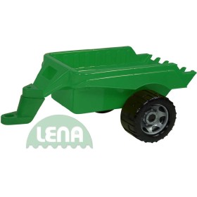 LENA Přívěs zelený plastová vlečka k maxi autům 50cm