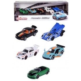 MAJORETTE Auto kovové Porsche Motorsport dárková sada 5ks