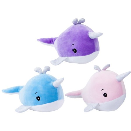 PLYŠ Baby Velryba 23cm soft měkká 3 barvy *PLYŠOVÉ HRAČKY*