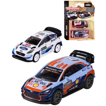 MAJORETTE Autíčko sportovní kovové WRC set se sběratelským boxem
