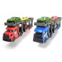 DICKIE Přeprava autíček set transportér 28cm + autíčko 3ks kov 2 druhy