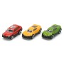 DICKIE Přeprava autíček set transportér 28cm + autíčko 3ks kov 2 druhy