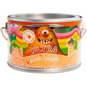EP Line Ultra písek kinetický magický 200g oranžový s glitry s formičkami v plechovce