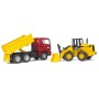 BRUDER 02752 Auto MAN TGA nákladní sklápěčka + čelní nakladač FR130 plast