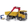 BRUDER 03551 Auto nákladní Scania Super 560R s ramenem model 1:16 plast