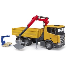 BRUDER 03551 Auto nákladní Scania Super 560R s ramenem model 1:16 plast