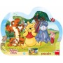 DINO Puzzle obrysové deskové 25 dílků Schovávaná s Medvídkem Pú 30x23cm