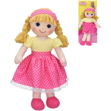 Panenka soft látková hadrová Míša Růžičková zpívající textilní na baterie Zvuk CZ