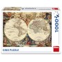 DINO Puzzle Historická mapa 66x47cm foto skládačka 1000 dílků