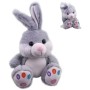 PLYŠ Králík baby sedící 25cm šedý *PLYŠOVÉ HRAČKY*