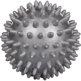 MERCO Míček masážní rehabilitační ježek 7,5cm s bodlinkami tvrdý šedý