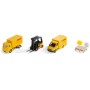 SIKU Logistický set 2 vozidla DHL s vysokozdvižným vozíkem a doplňky kov 6335