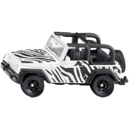 SIKU Auto Jeep Wrangler Safari černobílý kovový model 1546