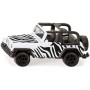SIKU Auto Jeep Wrangler Safari černobílý kovový model 1546